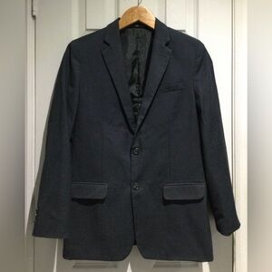 Calvin Klein Boys Charcoal Gray Formal Blazer